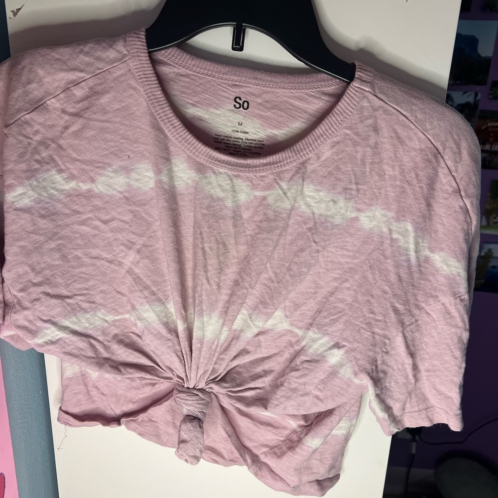SO juniors purple crop top